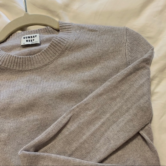 Sunday Best Sweaters - Aritzia Sunday Best XS purple/grey Cropped Sweater